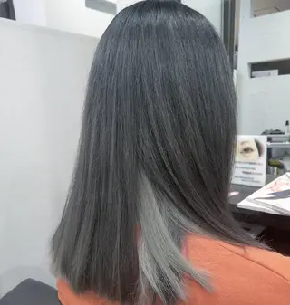 セミロング カラー Add9 柳田健登のヘアスタイル