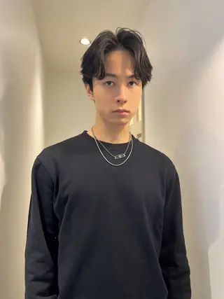 ショート パーマ メンズ ニュアンスパーマ/ 柏/メンズ/ ハルキのヘアスタイル