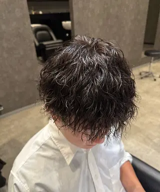 パーマ メンズ ＿WHITE鳳店所属・＿white鳳店/ 牧原彩乃のヘアスタイル