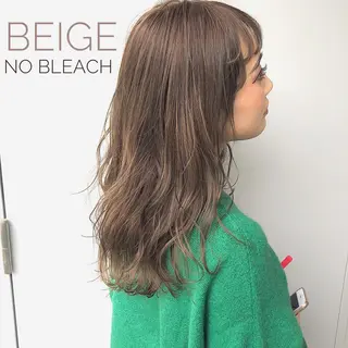 セミロング カラー YU-KA ✂︎ROSSOのヘアスタイル