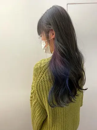 ロング ブリーチ毛矯正.髪質 改善.髪にドラマをのヘアスタイル