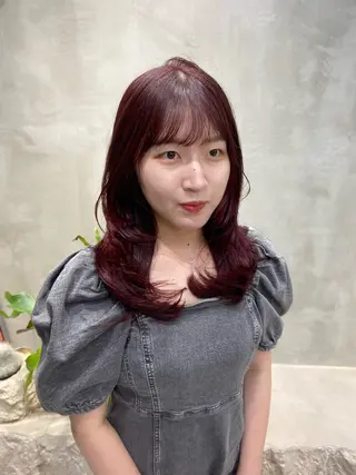 セミロング 🍈yurina 福岡/パーマ🍈のヘアスタイル