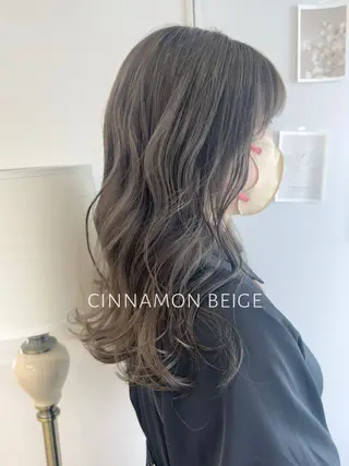 ミディアム カラー ヘアアレンジ ブリーチなしで透明感 艶カラー【Ryo】のヘアスタイル