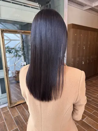 ロング パーマ 村上 輝のヘアスタイル