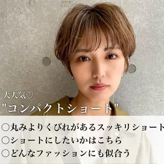 ショート ショート/ボブ/ 白髪ぼかし/しんやのヘアスタイル