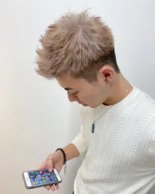 ショート カラー ヘアアレンジ メンズ 【池袋/スパイキー ショート】ⓝⓘⓜⓤのヘアスタイル