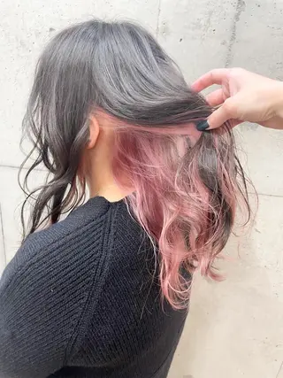 ロング カラー youres hair 髪質改善トリートメント&ヘッドスパ  新宿三丁目店【ユアーズヘア】所属・🦋透明感カラー 👑NODOKA🦋のヘアスタイル