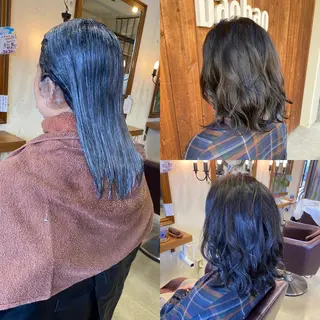 ミディアム カラー ヘアアレンジ SALOWIN京都河原町Suite店所属・外国人風レイヤー/ ハイトーンSHUのヘアスタイル