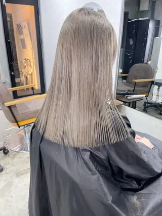 ミディアム カラー AiM 大名　似合わせカットのヘアスタイル