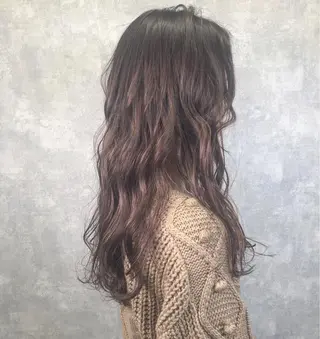 ロング カラー 色白に見える暗髪 梅田・増田のヘアスタイル