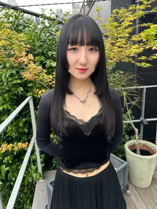 ロング ボブ/似合わせカット /ニュアンスカラーのヘアスタイル