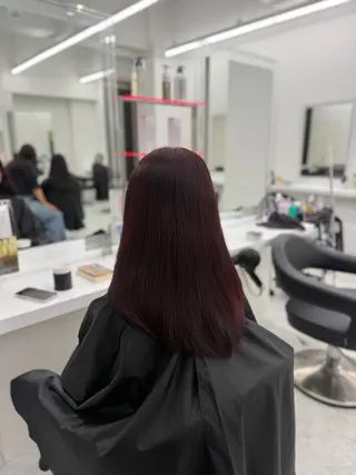 セミロング カラー ヘアアレンジ 🎀Girly艶髪カ ラー🎀Harukaのヘアスタイル