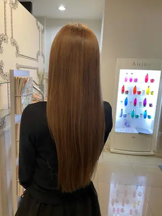 ロング カラー 岡本 健秀のヘアスタイル
