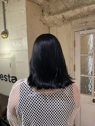 ミディアム カラー 縮毛矯正 /艶カラー risako🫧のヘアスタイル