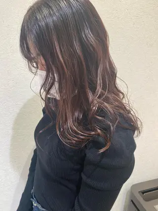 セミロング カラー ヘアアレンジ パーマ指名No1 /namiのヘアスタイル