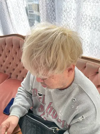 ショート カラー メンズ legare メンズ カット　山本　真之介のヘアスタイル