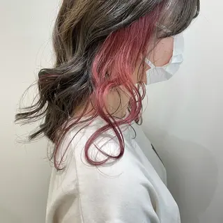 ミディアム カラー 縮毛矯正/髪質改善 /韓国風　山川春輝のヘアスタイル