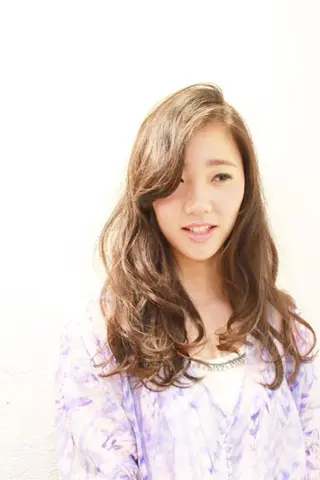 セミロング パーマ 所渉/韓国レイヤー /ウルフカットのヘアスタイル