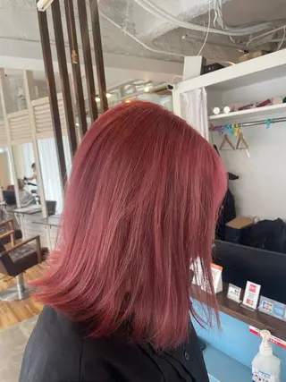 ミディアム カラー Cecil hair なんば店のヘアスタイル