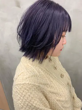 ミディアム カラー ブームボックス所属・🐝ハイトーンカラー hachi🐝のヘアスタイル