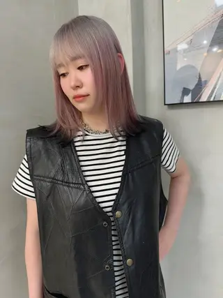 カラー ダメージレスブリーチ 専門美容師/クワさんのヘアスタイル