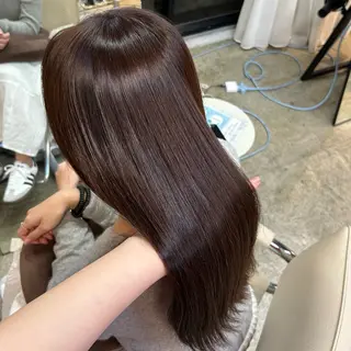 ミディアム カラー ANLY.meijijingumae所属・暗髪カラー/ 透明感カラー/真菜のヘアスタイル