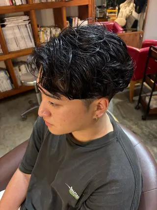 パーマ メンズ 平川 海夢のヘアスタイル