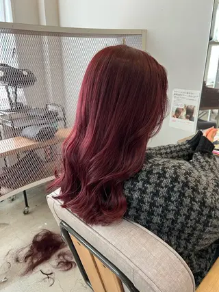 ロング 顔周りデザイン/ ママ美容師/濱ほのかのヘアスタイル