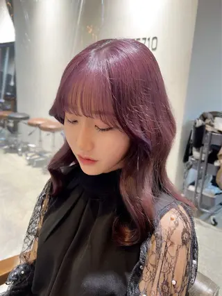 セミロング カラー ヘアアレンジ Lani5710所属・🎀ハイトーン・艶 カラー HANA🎀のヘアスタイル