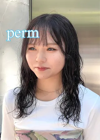 セミロング パーマ CYAN.栄店所属・パーマ/髪質改善 【榎本千夏】のヘアスタイル