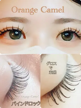 マツエク・マツパ Orange  Camelのマツエク・マツパデザイン