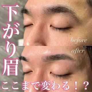 メンズ アイブロウ メンズ眉毛サロン眉ラボ名古屋栄店所属・大口 友花の眉毛・アイブロウイメージ
