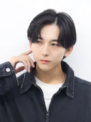 ミディアム カラー パーマ ヘアアレンジ メンズ メンズ特化❤️‍🔥 RIKU❤️‍🔥のヘアスタイル