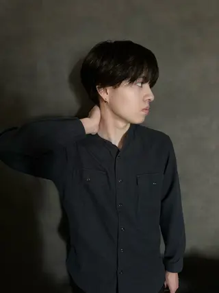 ショート excia渋谷所属・曲がる縮毛矯正 センターパート/翼のヘアスタイル