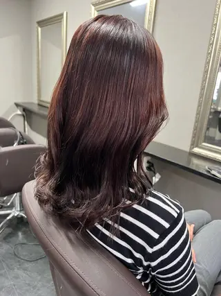 セミロング カラー ハイトーンカラー 坂本 翼のヘアスタイル