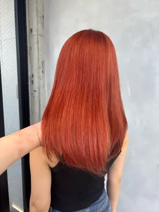 カラー 暖色/ハイトーン/ カラー/HBLのヘアスタイル