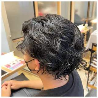 ショート パーマ メンズ まちだ ひとみのヘアスタイル