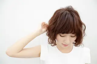 ショート パーマ 福地 礼奈のヘアスタイル
