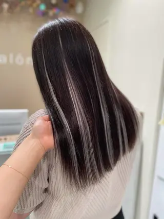 ロング カラー ボブ/インナーカラー /眉毛/Miyuのヘアスタイル