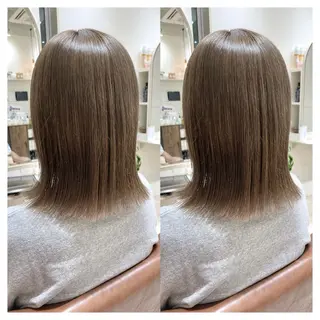 ミディアム カラー 村山 茉衣のヘアスタイル