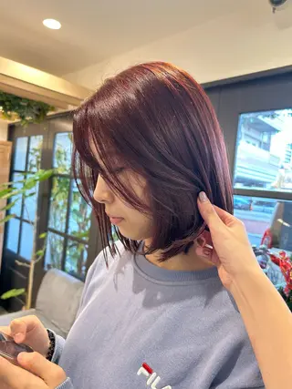 セミロング カラー 🪽ゆな 🪽のヘアスタイル