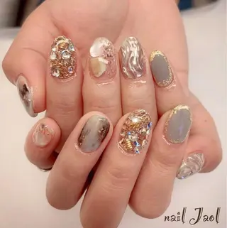 ミディアム nail jaol池袋店所属・ネイルJaol 池袋のネイルデザイン