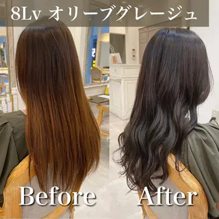 ロング カラー ブリーチなし✨艶髪 カラー𓃲YAGIのヘアスタイル
