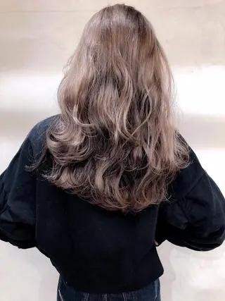 ロング カラー 柔らかブラウン/顔周 りレイヤー♡ユウシのヘアスタイル