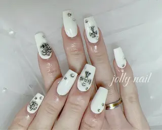 ネイル Jolly チップ長さだしのネイルデザイン