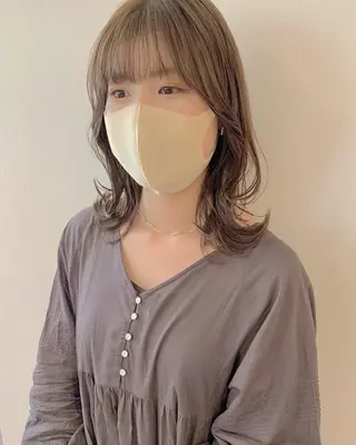 ミディアム 髪質改善/shuki 韓国/代表取締役のヘアスタイル