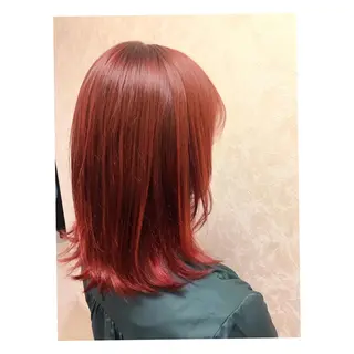 セミロング カラー ブリーチ/髪質改善/ レイヤー/YUTO‎のヘアスタイル