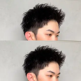 ショート パーマ メンズ メンズヘア特化 崎田 成人のヘアスタイル