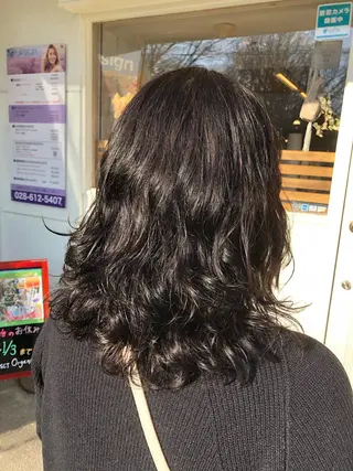 セミロング パーマ 只野 智子のヘアスタイル
