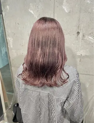 ミディアム カラー ベージュカラー💖 やすひろのヘアスタイル